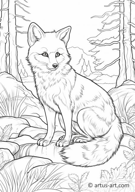 Foxe Coloring Page For Kids